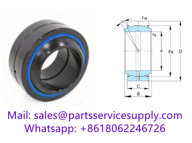 9N-4661 Spherical Plain Bearing (Cross Reference:GE17ES-2RS, MB17SS, 17FS30SS, GE17DO-2RS)