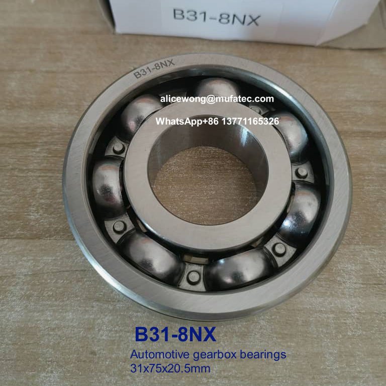 B31-8NX B31-8 automotive gearbox bearings special ball bearings with snap 31x75x20.5mm