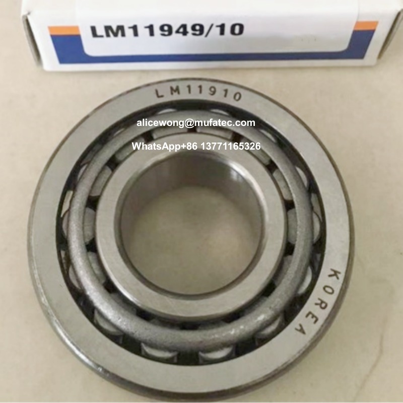 LM11949/10 LM11949/LM11910 automotive bearings inch taper roller bearings 19.050x45.237x16.637/12.065mm