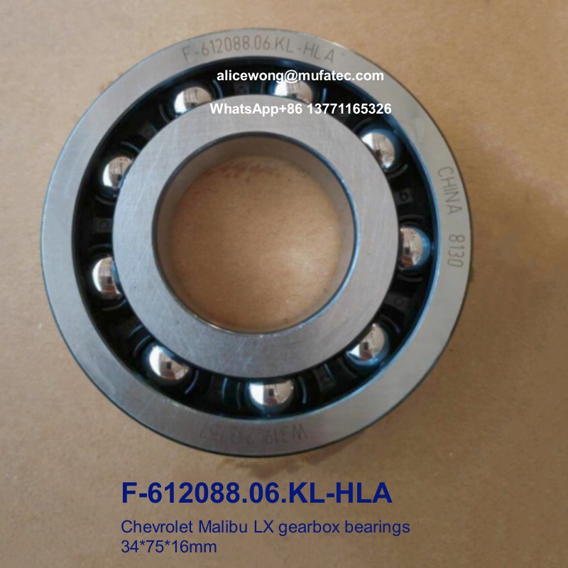 F-612088.06.KL-HLA F-612088 06 Chevrolet Malibu LX gearbox bearings special ball bearings 34x75x16mm
