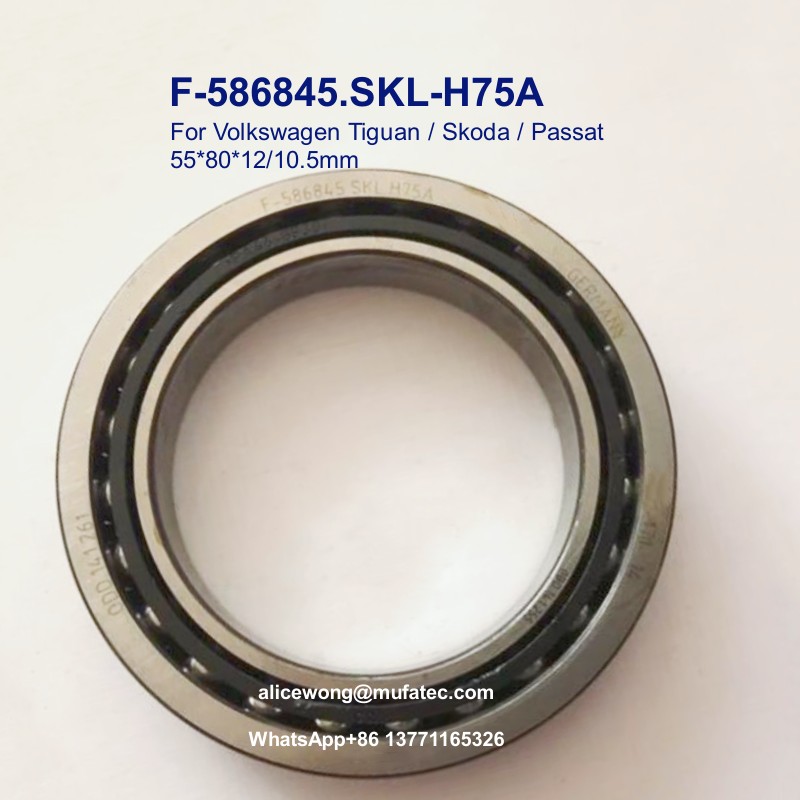 F-586845.SKL-H75A F-586845 VW Tiguan Skoda Passat bearings 55x80x12/10.5mm