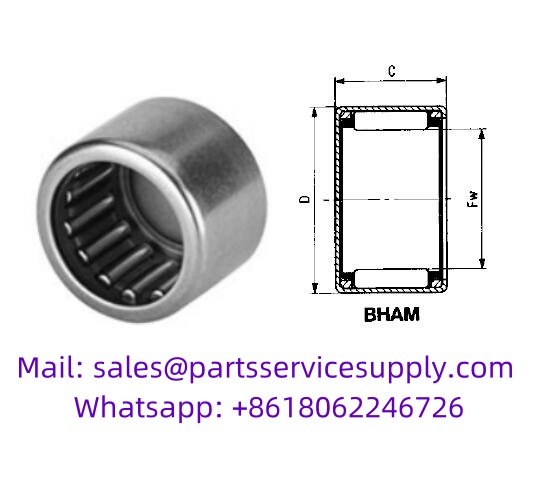 BHAM812 Shell Type Needle Roller Bearing (Alt P/N: MJH-8121, BCH812)