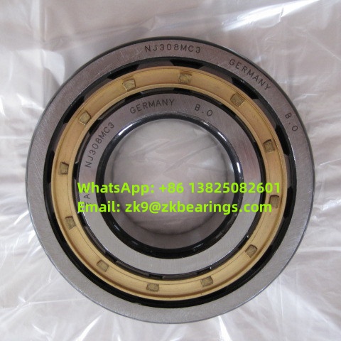 NJ308-E-TVP2 Single Row Cylindrical Roller Bearing 40x90x23 mm