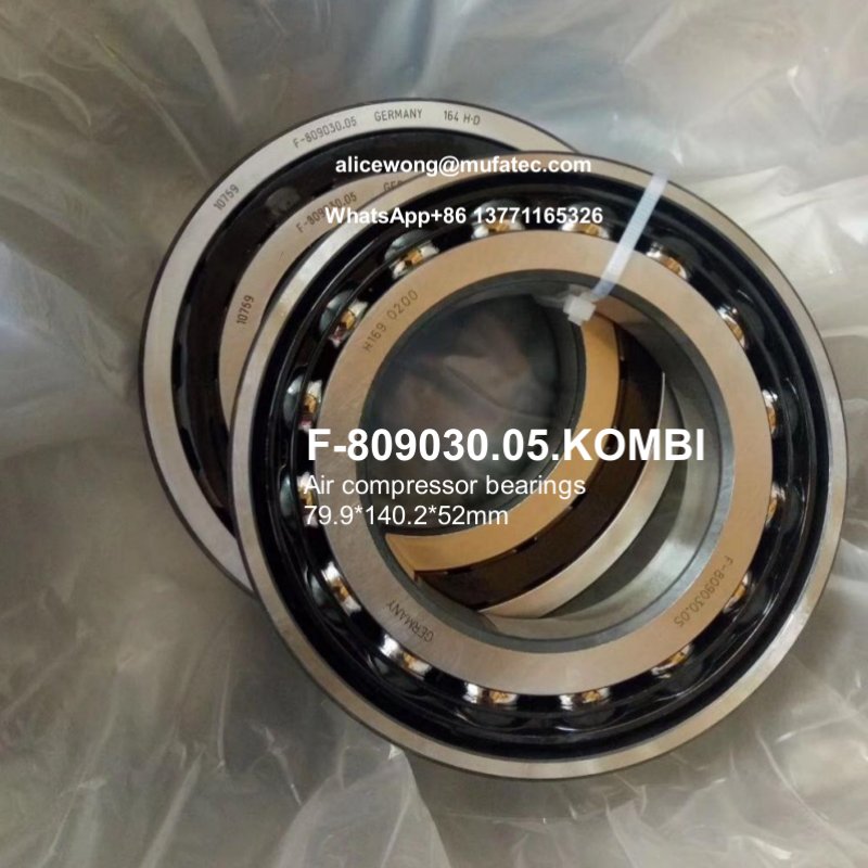 F-809030.05.KOMBI Atlas air compressor bearings anuglar contact ball bearings cylindrical roller bearings 79.9*140.2*52mm