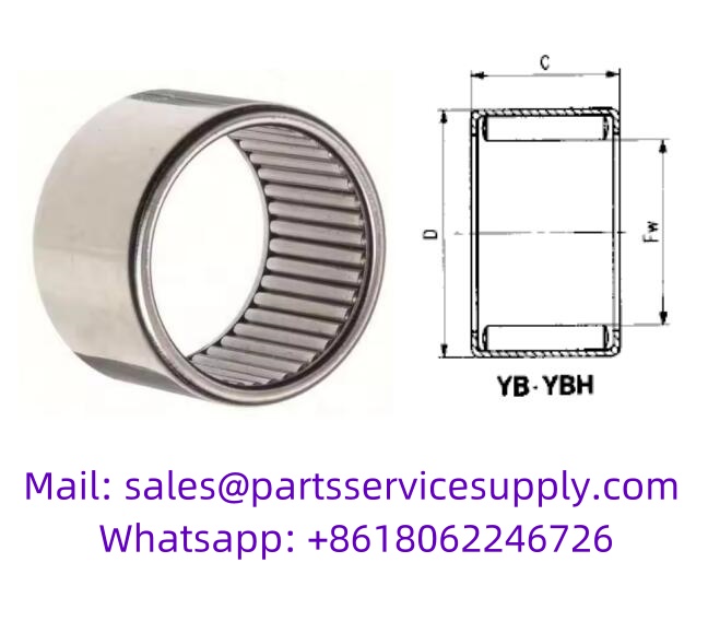YB 1112 Shell Type Needle Roller Bearing (Alt P/N: Y-1112, SN1112, KN-111412)