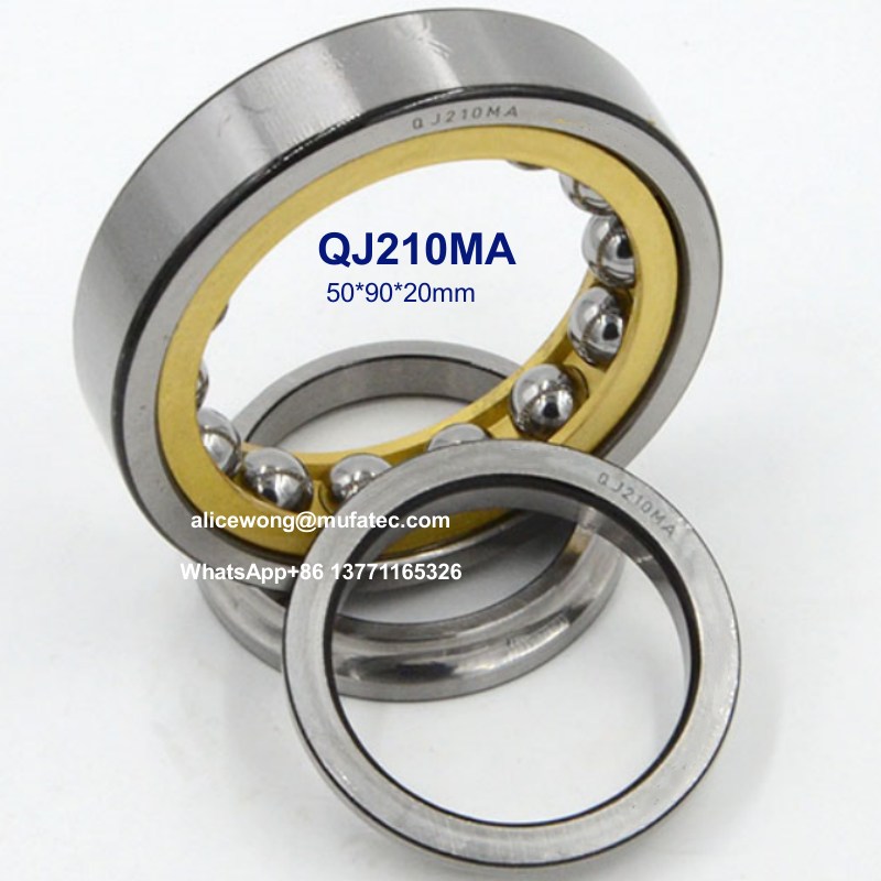 QJ210MA automotive bearings four point contact ball bearings 50*90*20mm