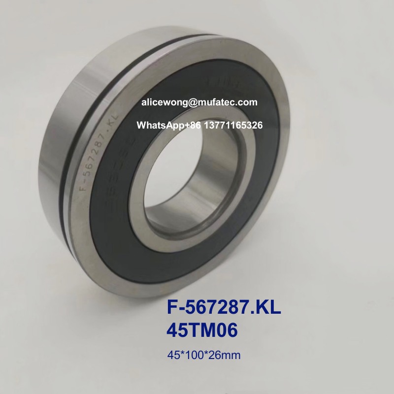F-567287.KL 45TM06 automotive gearbox bearings special ball bearings 45*100*26mm
