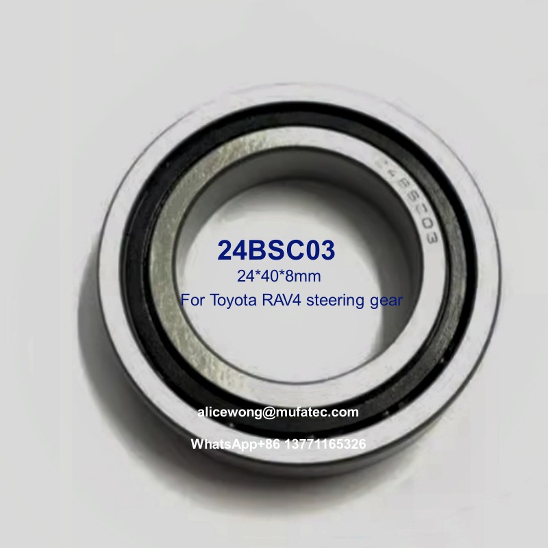 24BSC03 Toyota RAV4 steering column bearings nylon cage ball bearings 24*40*8mm