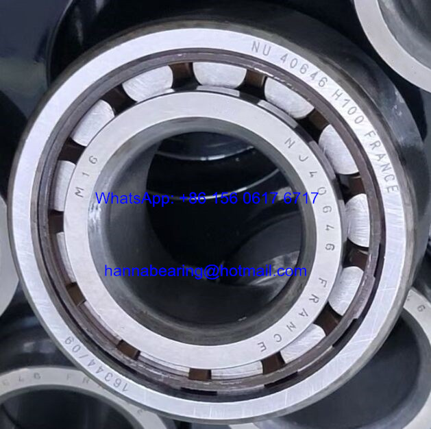 NU40646H100 Auto Bearing NU40646 Cylindrical Roller Bearing 24.97*54*21mm