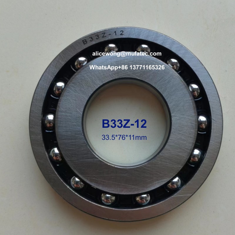 B33Z-12 automotive gearbox bearings nylon cage ball bearings 33.5*76*11mm