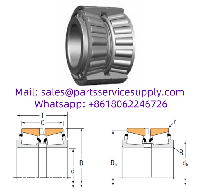 EE750558/751200 (X1S-750558 - Y5S-751200) Tapered Roller Bearing (Size: 5.5x12x8.375 Inch)