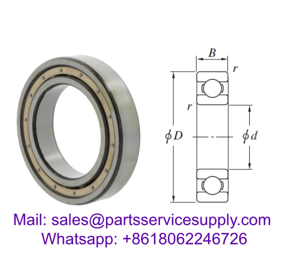 SB1240 Deep Groove Ball Bearing (Size: 1240x1510x122mm)