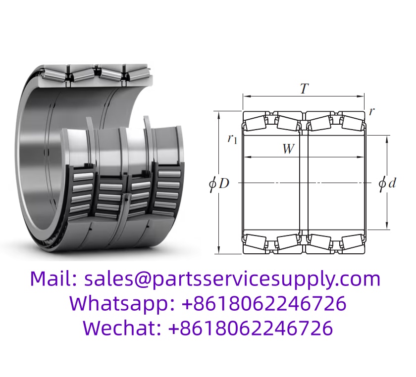 M757448D/410/410D Tapered Roller Bearing (Size: 304.648x438.048x279.4mm)