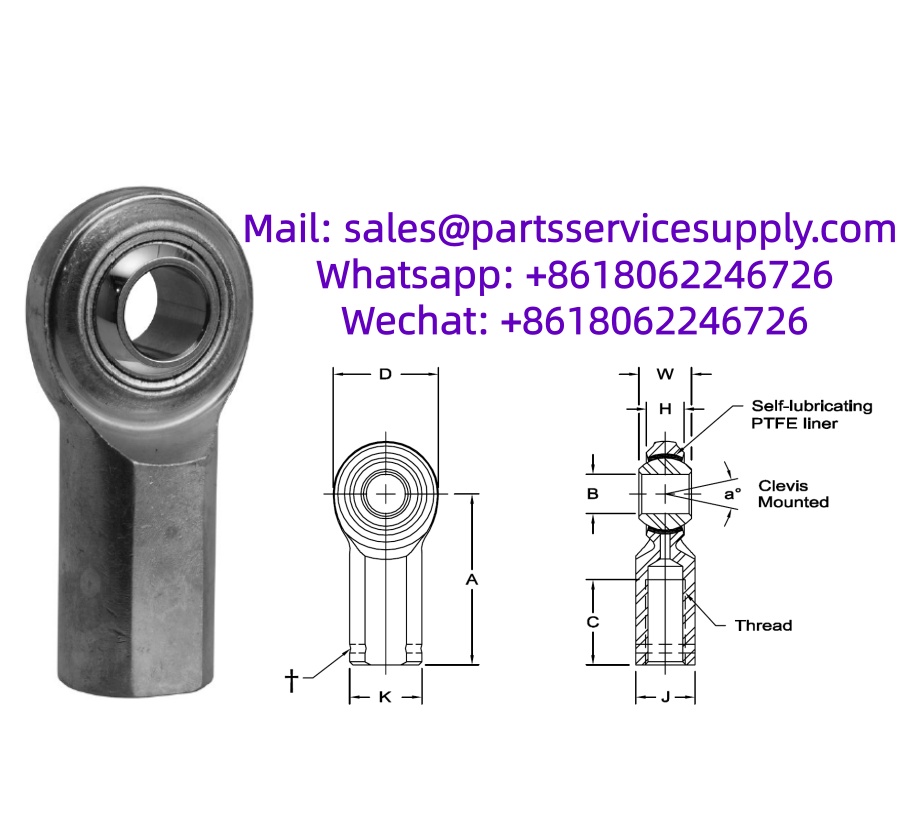 VCW-5 Rod End (Shaft Dia: 0.3125 Inch)
