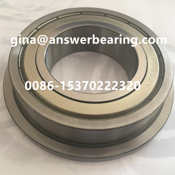 QJ4580ZV With Flange Four-point Contact Ball Bearing 45x80/92x20mm