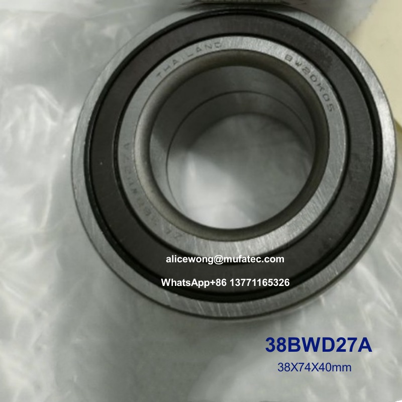 38BWD27A Mazda Honda Wheel Bearings 38X74X40mm Double Row Ball Bearings