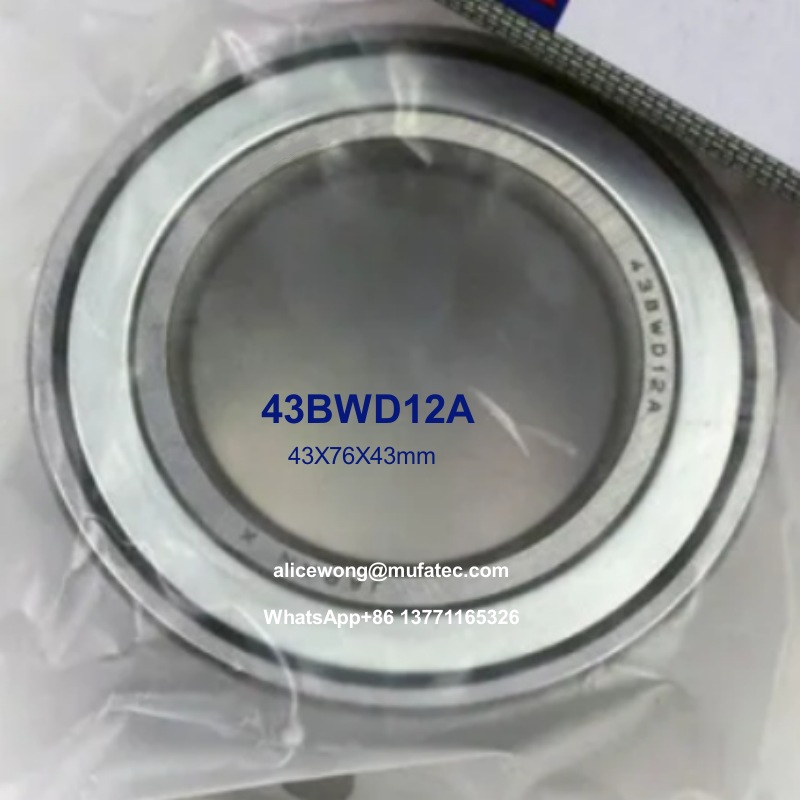 43BWD12A Front Wheel Hub Bearings for Nissan 43X76X43mm Double Row Ball Bearings