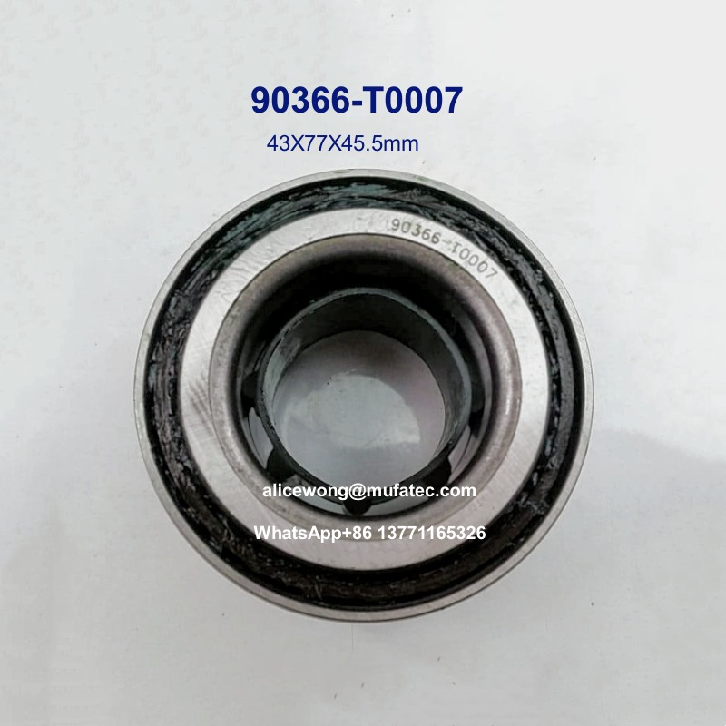 90366-T0007 43KWD07 Whell Hub Bearings 43X77X45.5mm for Toyota Double Row Ball Bearings