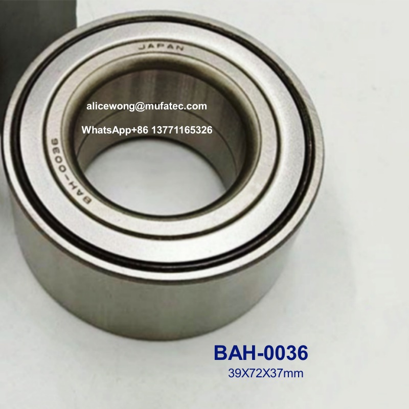 BAH-0036 Tapered Hub Bearings 39X72X37mm for Automotive Wheel Hub Double Row Ball Bearings