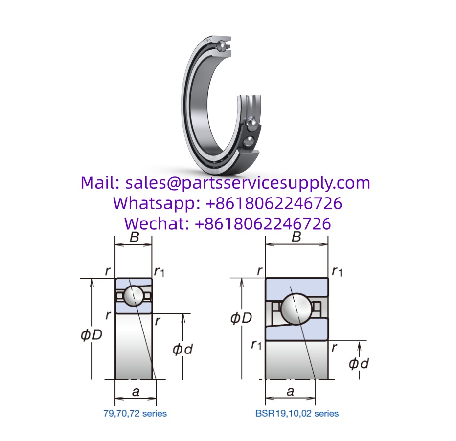 708A Angular Contact Ball Bearing (Size: 8x22x7mm)
