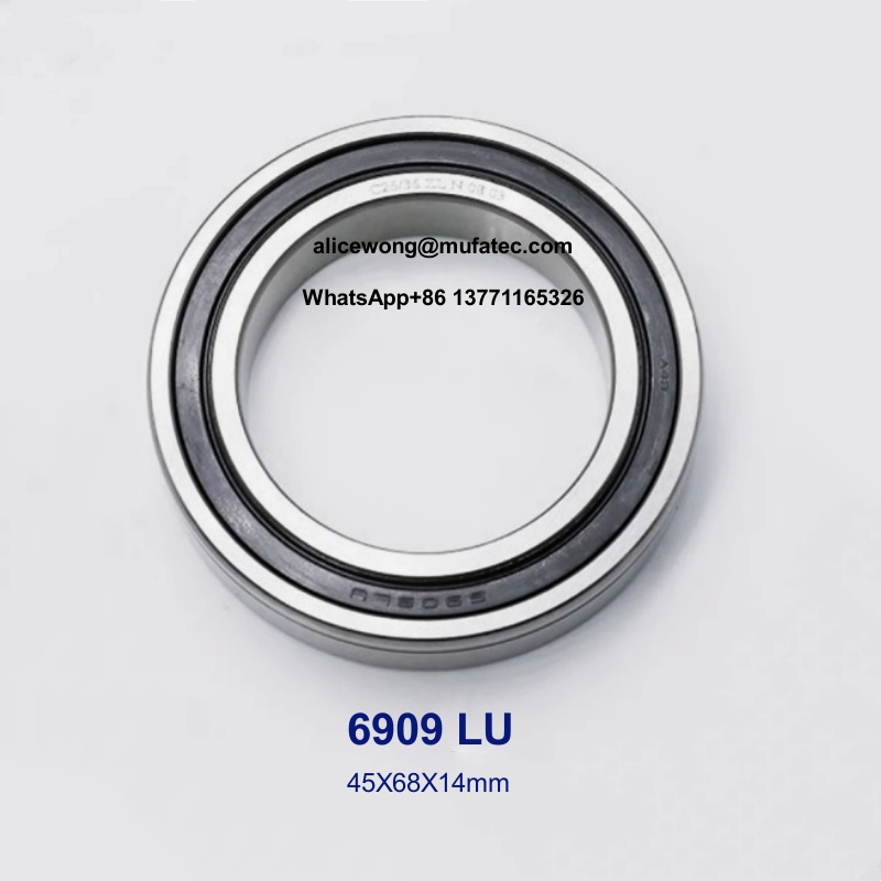 6909 LU automotive bearings 45X68X14mm thin wall ball bearings