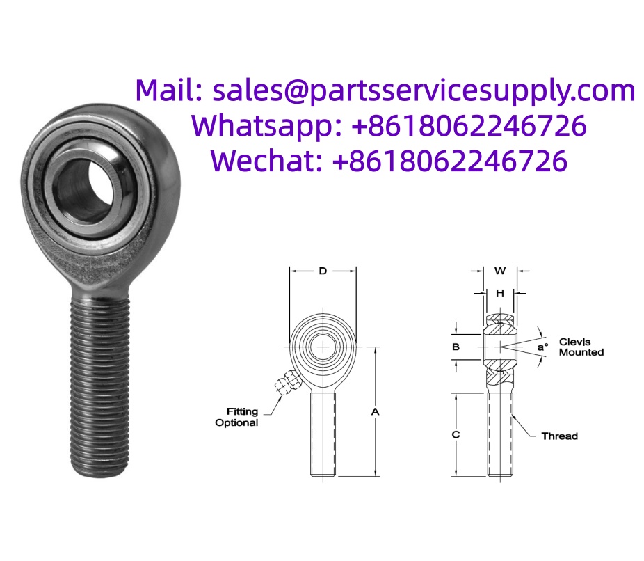 KM-4 Rod End (Shaft Dia: 0.25 Inch)