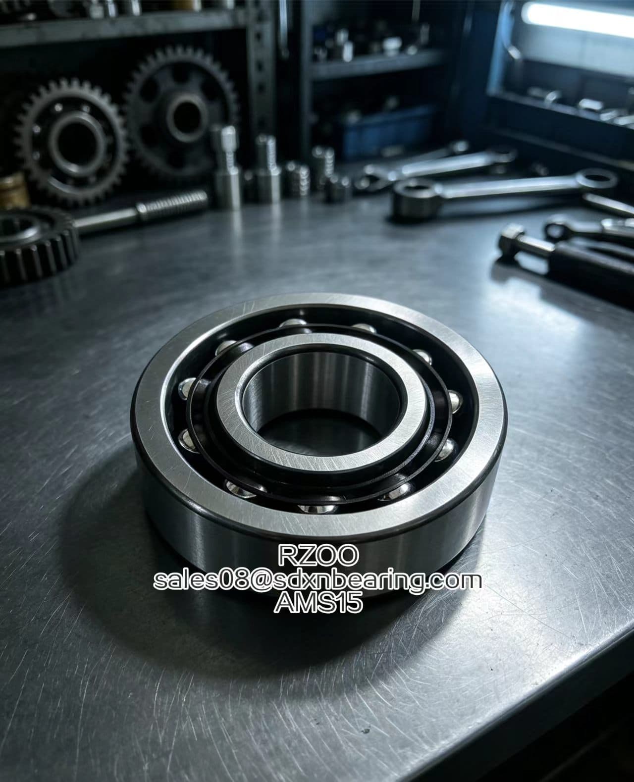 AMS15 Bearing-Single row angular contact ball bearing -47.63x114.3x26.99mm