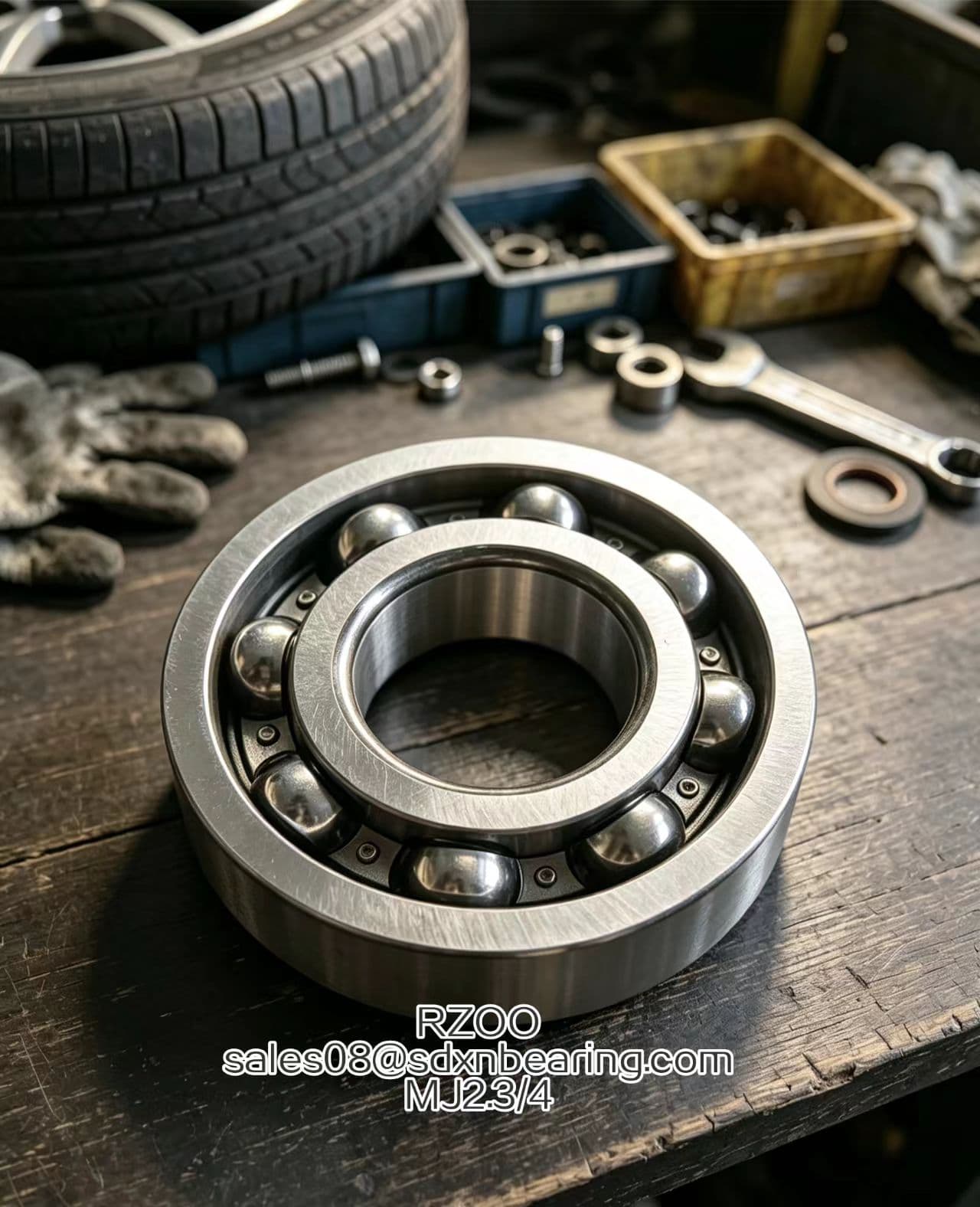 MJ2.3/4 Bearing-Single row Deep Grooveball bearing -69.85 x158.75x34.92mm