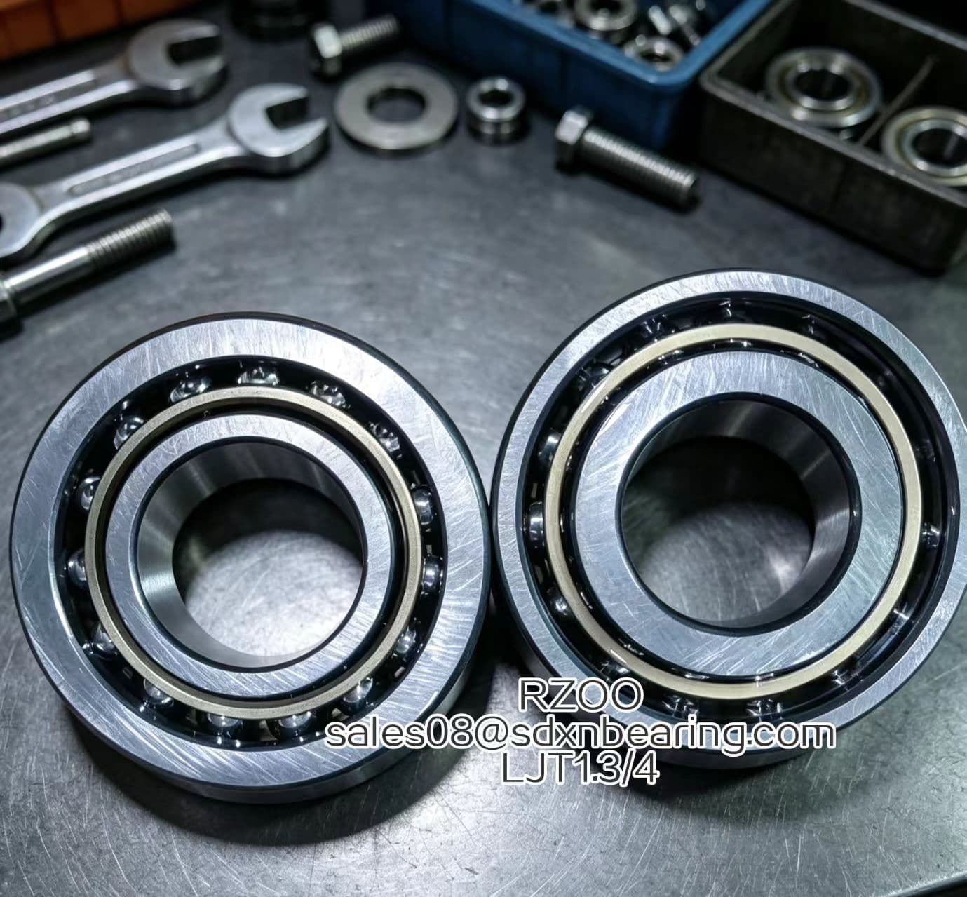 LJT1.3/4 Bearing-Single row angular contact ball bearing -44.45x95.25x20.6375mm