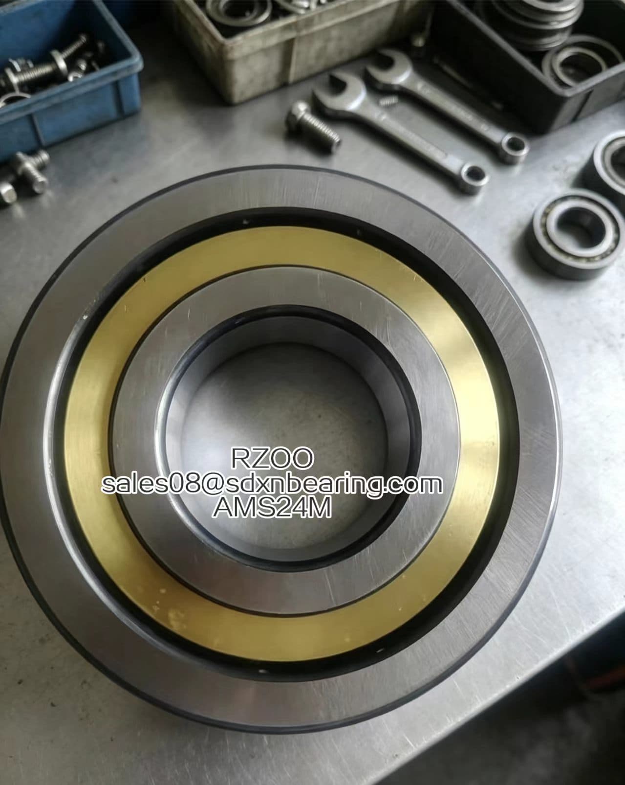 AMS24M Bearing-Single row angular contact ball bearing -76.2x177.8x39.69mm