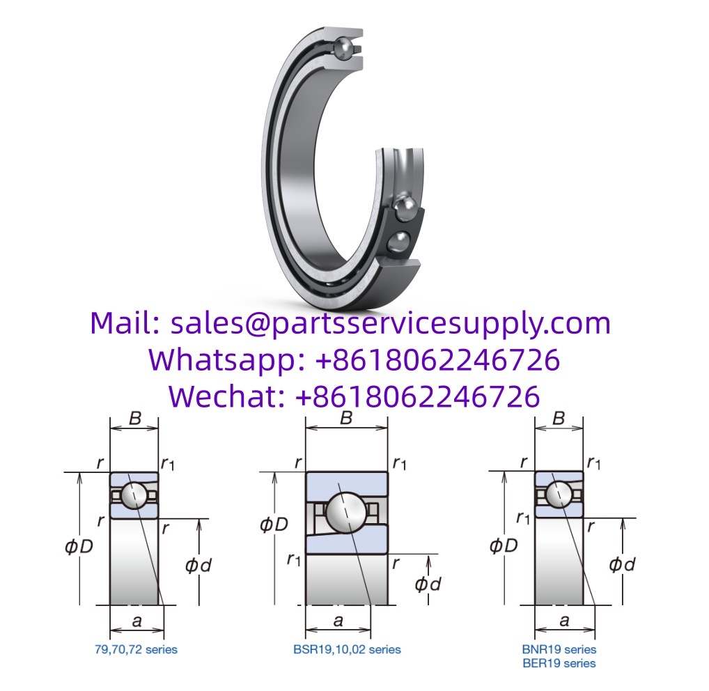 25BSR19S Angular Contact Ball Bearing (Size: 25x42x9mm)