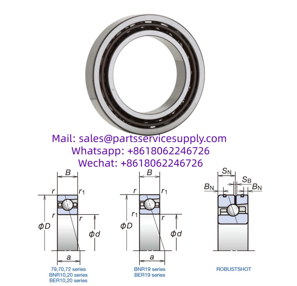 7206CSN24 Angular Contact Ball Bearing (Size: 30x62x16mm)