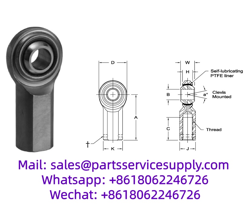 CG-12ET Rod End (Shaft Dia: 0.75 Inch)