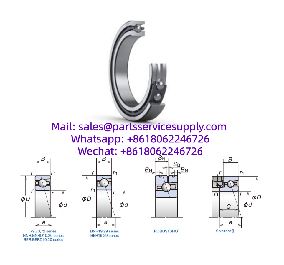 80BER19H Angular Contact Ball Bearing (Size: 80x110x16mm)