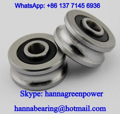 SG15-1-2RS U-Groove Guide Roller Bearing 5x17x8mm