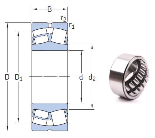 22232 CCK/W33 the most novel spherical roller bearing 160*290*80mm