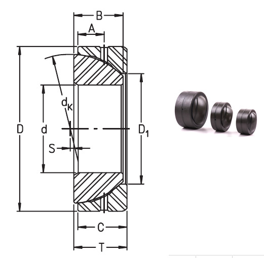 GE160SX bearings Manufacturer, Pictures, Parameters, Price, Inventory status.