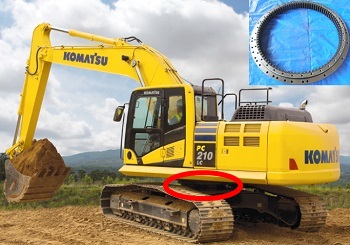 Excavator slewing ring for KOMATSU PC100-6, Part Number:203-25-62100