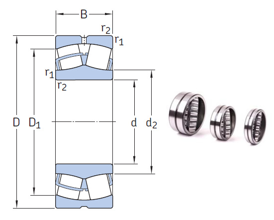 240/1060 CAF/W33 the most novel spherical roller bearing 1060*1500*438mm