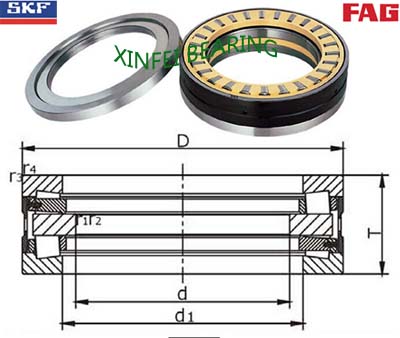 353006 Tapered roller thrust bearings 350x540x135mm