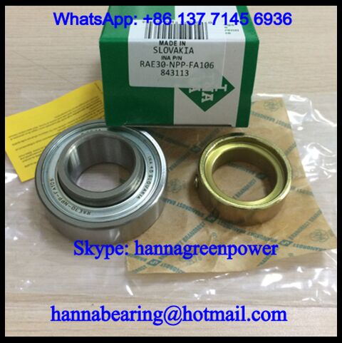RAE30NPP-FA106 Cylindrical Outer Ring Insert Bearing 30x62x35.8mm