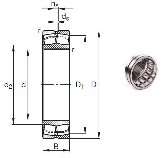 24140E1 Spherical Roller Bearings 200*340*140mm, 24140E1 bearing