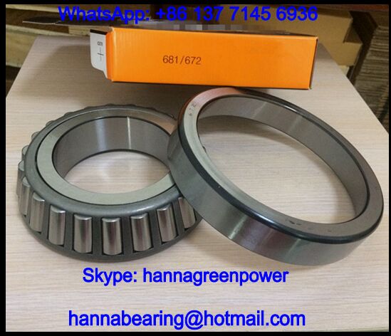 672 Inch Tapered Roller Bearing 92.075*168.275*41.275mm