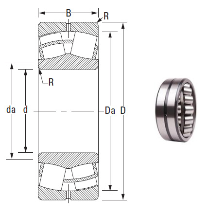 Industrial Machinery Bearing 22220CJ Spherical Roller Bearings 100*180*46mm