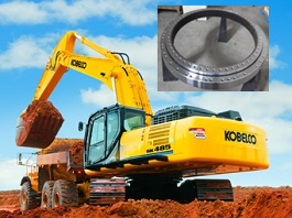 Slewing ring for excavator KOBELCO SK100 IV, Part Number:24100N7529F1