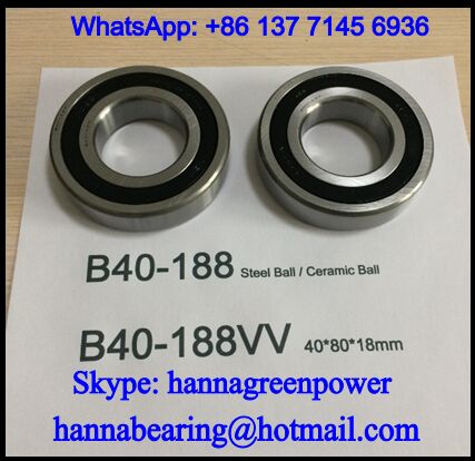 B40-188-2RS High Speed Ball Bearing 40*80*18mm