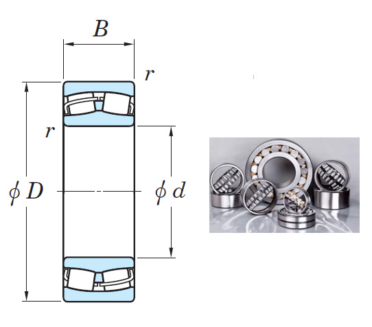 23030RH Spherical Roller Bearings 150*225*56mm
