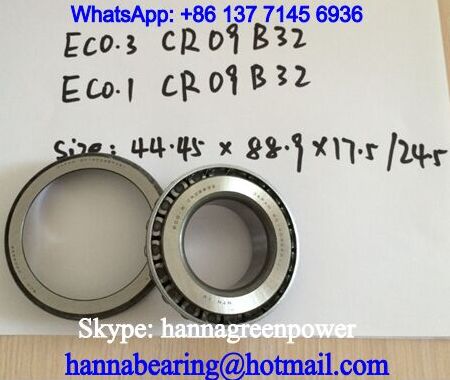 CR09B32 Automobile Taper Roller Bearing 44.45x88.9x24.5mm