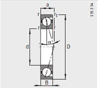 B7216-E-T-P4S bearing 80X140X26mm