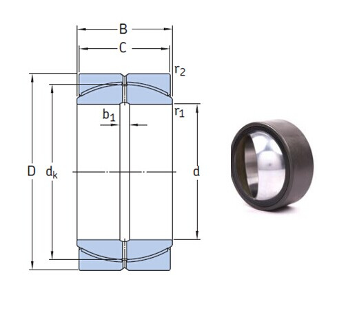 GEP 360 FS bearings Manufacturer, Pictures, Parameters, Price, Inventory status.